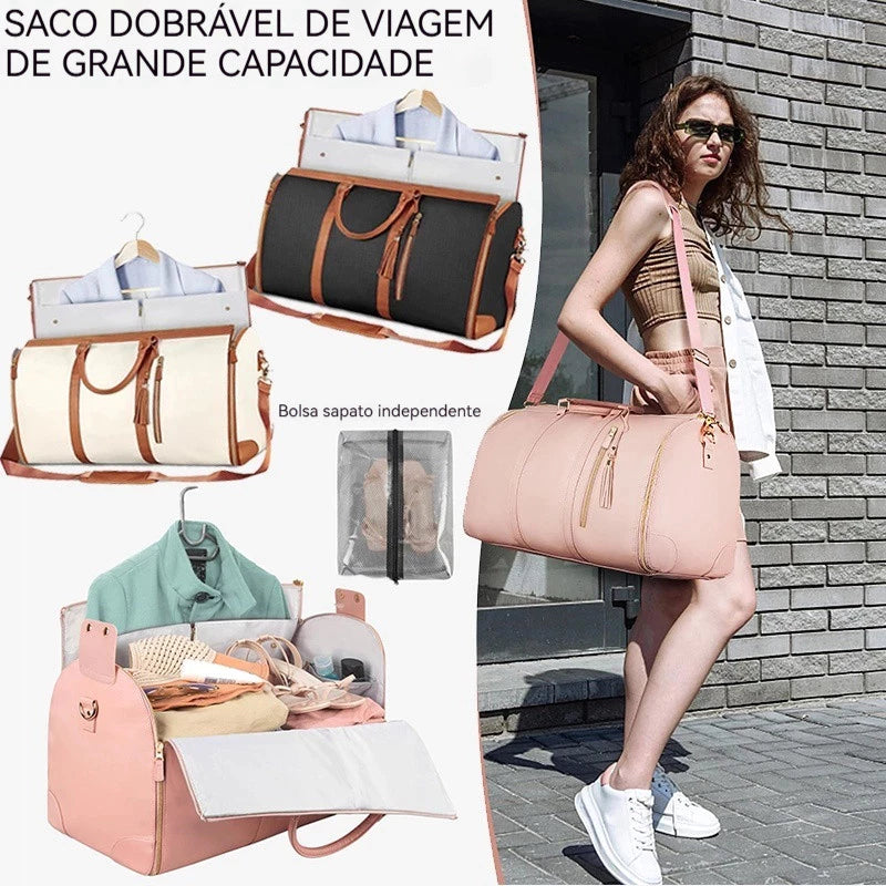 Bolsa de Viagem Grande Dobrável e Impermeável